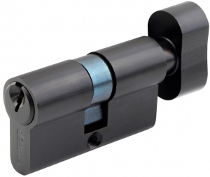 Matt Black Euro Profile Cylinder and Turn